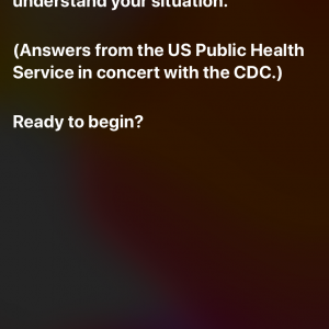 Siri Coronavirus Response 1