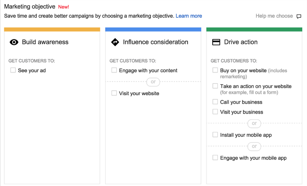 Google Makes It Easier To Run Display Campaigns Based On Objective