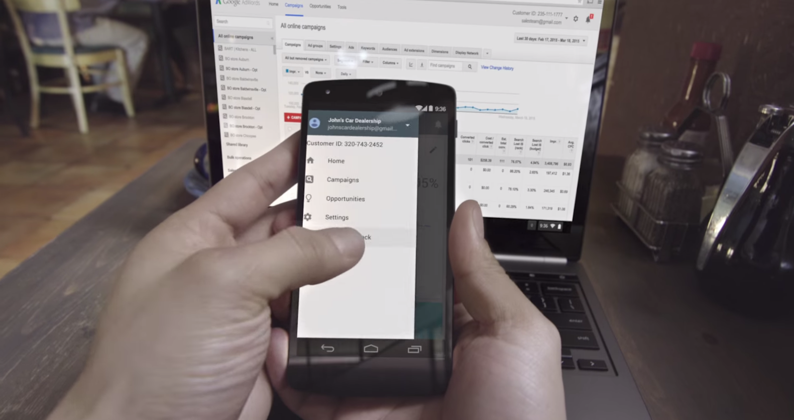 AdWords App Adds Billing, Column, Performance Table Updates