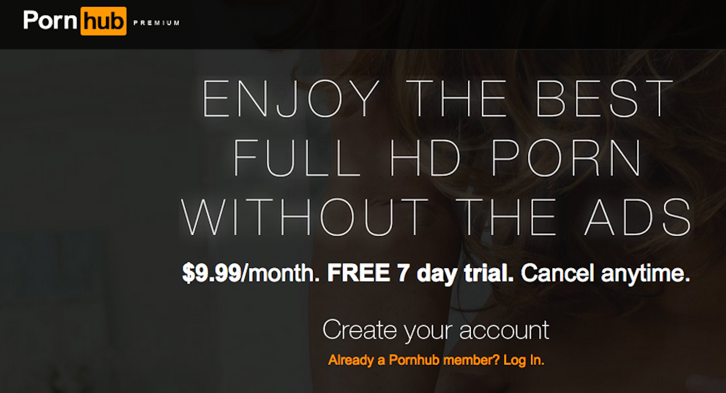 PornHub Is Trying to Get You to Pay for Porn